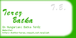 terez batka business card